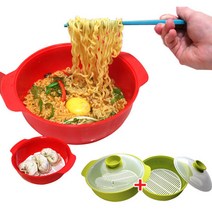 스마트 전자렌지찜기 라면기 계란 전자렌지용기 밥팩, 전자렌지찜기:그린