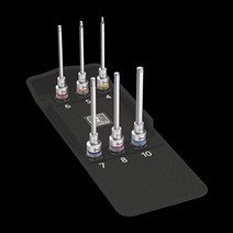 WERA 베라 8740 C HF 홀딩 기능 12 드라이브 2 Zyklop 비트 소켓 세트 6개(004210) 툴메이커, 1개