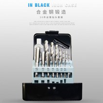리코일세트 핸들 리코일 보수 복원 나사산 태핑, 16피스 탭 비트 세트