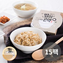 [다신샵] 밥이곤약 귀리 15팩 / 저탄수 즉석 곤약잡곡밥, 단품