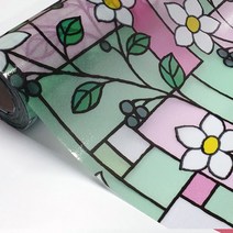 [데코미] 시트지, AWS-80023 (무점착-플라워1)