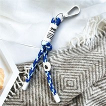 인형키링 굿즈 캐릭터 열쇠 고리 제작 큐티 가죽 나무 가방 키홀더, blue D