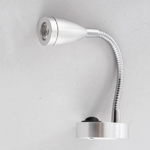 캠핑카 호수형 스포트 라이트 스위치 12V 침대 옆 램프 벽 헤드램프 수면 독서 등, 12V 중간 모델  조정 가능한 방향  3W 따뜻한 백