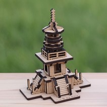 다보탑 건축 건물 나무 조립 모형 DIY 만들기 63빌딩, 본상품선택