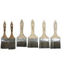 수성후자붓 3인치 4인치 털길이(3호 4호 5호 6호 7호) 핸들두께(16mm) 페인트브러쉬 수성페인트에 사용, 4인치7호