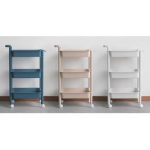 아기용품 기저귀수납 이동식 트롤리 장난감수납, 모노톤 4단핑크, 1개