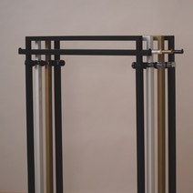 [중고]백화점 아울렛 업소용 옷가게 사각 브론즈 화이트 자동식 높이 조절 이동식 리폼 1단 팝업 행거