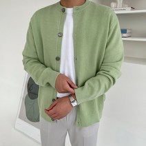 남자 캐시라이크 소프트 루즈핏 라운드 가디건