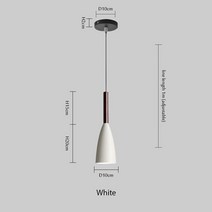 LED 펜 던 트 램프 북유럽 크리 에이 티브 단일 천장 샹들리에 현대 침실 식당 바 조명기구 홈 손거울 광택, 01 white_01 차가운 흰색