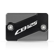 혼다 CB125R CBR 125 2018-2019 2013 2012 2011 2010 용 오토바이 프론트 브레이크 액 리저버 커버 캡 로고가있는 새 모델, gray