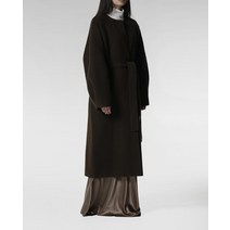 페이퍼문 알파카 더블 스냅 슬리브 핸드메이드 벨티드 코트 4color 23FW