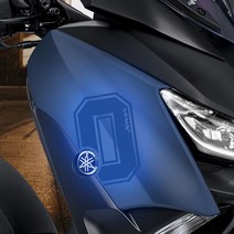 라인컷 야마하 엑스맥스 XMAX300 프론트 제로 데칼 로고 스티커 XM-07, 골드무광/유광