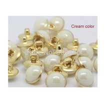 캔디 컬러 메탈 하의 버튼 ss-631 바느질 10mm 로트당 40 개, Cream