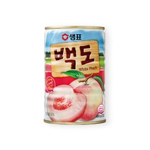 샘표 백도 통조림, 400g, 9개