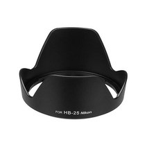 Nikon Nikkor AF 24-85mm f/2.8-4D 및 AF-S 24-120mm f/3.5-5.6G IF-ED VR 렌즈와 호환되는 HB-25용 Fotodiox 렌즈 후드