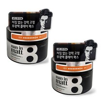 [MantaX] 1+1 ELASTINE 맨인매트 무광택 CLAY 왁스 80g 헤어고정 짧은머리 스타일링