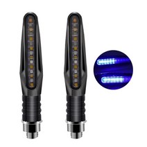 LED 사이드 마커 방향 지시등 오토바이 전기 자전거 수리 액세서리, 03 Blue