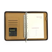 [풀리줄리] 스탠다드 지퍼형 계산기 다이어리형 업무노트 (29cm) 다이어리 (29x21cm), 1개_구매