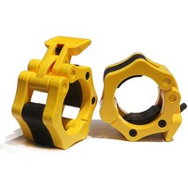 25/28/30/50mm 스핀들 바벨 고리 빠른 릴리스 클램프 웨이트 바 클립 역도 강도 훈련, [01] 25mm, [05] 2 Pcs yellow
