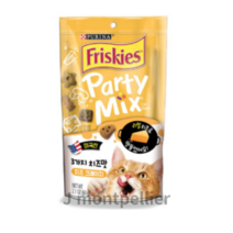 퓨리나 프리스키 파티믹스 고양이 간식 닭, 3가지 치즈 맛, 60g, 15개