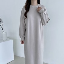 바이엘르 봄 빅사이즈 맨투맨 롱 원피스