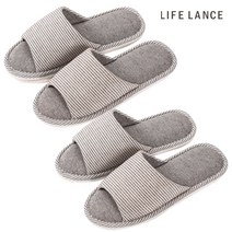 라이프란스 스트라이프 거실화 2p, 그레이(270mm), 그레이(270mm)