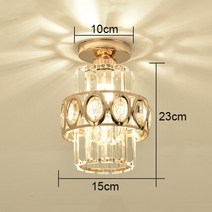 현대 럭셔리 작은 크리스탈 천장 샹들리에 거실 현관 복도 통로 발코니 식당 공부 집 실내 조명, H, CHINA, 차가운 흰색, 11 H_02 차가운 흰색