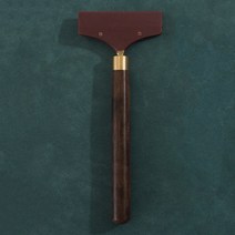 가죽 공예 도구 Betim 백단 손잡이 가죽 스크레이퍼 얇은 접착 gumming 보드 diy 수제 바느질 가죽 공예 도구 적용 얼룩 접착제, 큰 6.0cm
