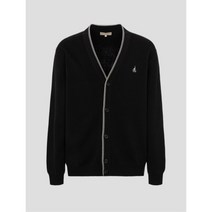 BEANPOLE MEN 강연 티핑 이중지 카디건 블랙 BC225AO195