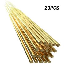 저온 용접봉 용접 와이어 황동 브레이징 봉 20 개 1.6x250mm납땜 장비용 납땜 파우더 필요, 한개옵션0, 한개옵션0