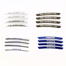 휠스티커 알루미늄 휠가드 BMW 벤츠 아우디 볼보 악세사리 몰딩 차량용품 스크레치 방지, M퍼포먼스 블랙(4개세트)