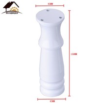 가구수리부품 테이블다리 Myhomera 80mm-150mm 가구 발 다리 조절 가능한 캐비닛 소파 다리 알루미늄 찬장 커피 차 테이블 욕실 보호 발, 컬러 b 150mm