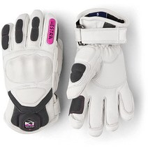헤스트라장갑 헤스트라 Impact Racing Jr. 아동용 가죽 장갑 I 스키 레이싱용 단열 벙어리 - 화이트 5, White / Cerise