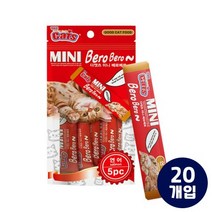 더캣츠 미니베로베로 연어 고양이 츄르 간식 5P, 120팩