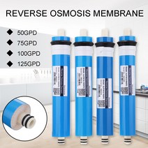 홈 주방 역삼투 RO 멤브레인 교체 물 시스템 정수기 50 75 100 125GPD 처리 1 개, 400G, 01 400G