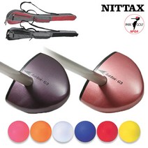 NITTAX 니탁스 파크골프세트 골프클럽 파크골프채 일본정품, 마크버드 F6 블랙(3종세트)