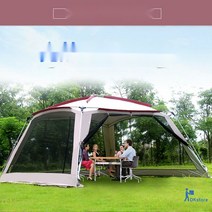 타프스크린 타프쉘 쉘터 타프 가림막 윈드스크린 비치 캠핑 차양막, 가로 세로 3m 65인치 싱글 와인