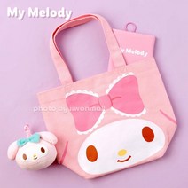 사무실 식후 휴게실가방 산리오 캐릭터 미니 에코백 여대생 대학생 장바구니