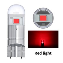 2x T10 W5W 194 168 3030 칩 3SMD 자동 LED 자동차 인테리어 라이트 플레이트 돔 독서 램프 클리어런스 조명 12V 6000K 화이트 블루, 03 Red, 1개
