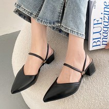 라블 여성용 투웨이 스틸레토 뮬 구두 5cm