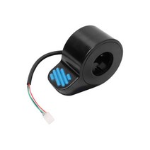 전동스쿠터 스로틀 소형전기차 업그레이드 레드 그린 컬러 핑거 버튼 브레이크 나인봇 ES1/ES2/ES3/ES4 용 전기 스쿠터 교체 부품, [02] Throttle Blue