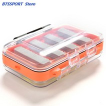 낚시태클박스 에기케이스 낚시소품케이스 양면 방수 포켓 플라이 낚시 태클 박스 1 개 슬라이드 폼 인서트, 한개옵션0