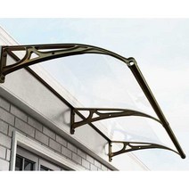 비가림차양 창문 캐노피 테라스 빗물받이 어닝 브래킷, 스트레치 아웃 80x벽 150 cm