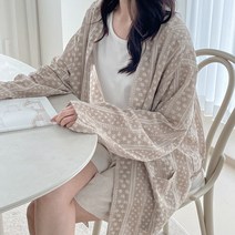 제인준 마레 린넨 페이즐 로브 가디건 자켓