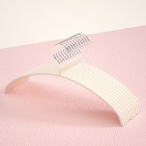 어깨뿔방지 논슬립 코팅 니트 상의 옷걸이 20P, 아이보리 20P