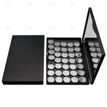 공팔레트 메이크업 립스틱 아이섀도 공용기 믹싱 공파레트 케이스, 블랙 (07-289A)