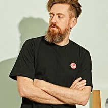 [천삼백케이] [베러댄88] M1392BB 로키마운틴 오버핏 워싱 20수 반팔티셔츠 밴타블랙