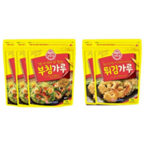 오뚜기 부침가루 1kg 3개 + 튀김가루 1kg 2개, 3세트