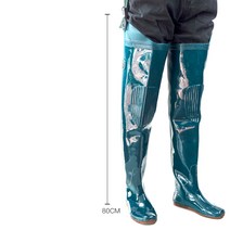 Makone 허벅지장화 허리장화 갯바위장화 선상장화, 42 (한국사이즈 260mm), 아미 그린 올인원