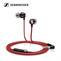 젠하이저 CX3.00 딥베이스 이어폰 3.5mm 스테레오 다이나믹 헤드셋 스포츠 이어 버드 HD 해상도 헤드폰 아이폰 안드로이드 호환, Red
